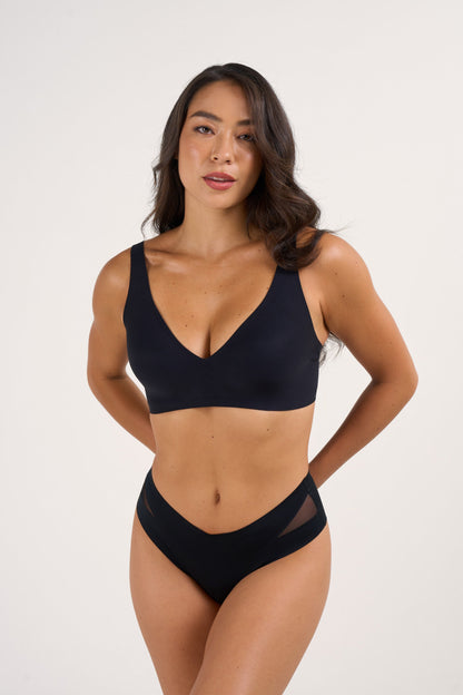 HerComfy™ Deep V Push-Up Nahtloser BH ohne Bügel