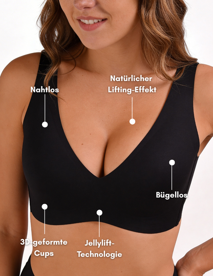 HerComfy™ Deep V Push-Up Nahtloser BH ohne Bügel
